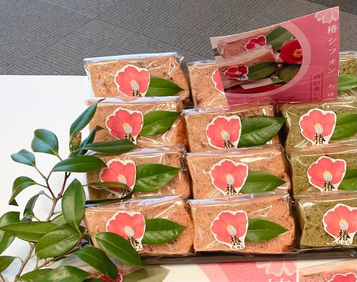 野々市ブランド認定品 椿シフォンケーキ「ちゅん」
